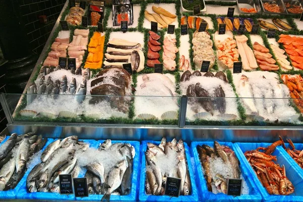 Geschäft mit Meeresfrüchten — Stockfoto