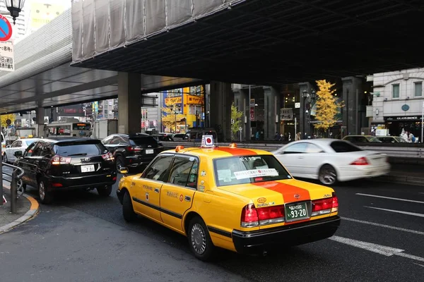 东京黄色出租车 — 图库照片