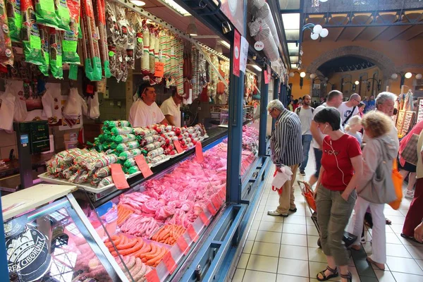 Hungria loja de carne — Fotografia de Stock