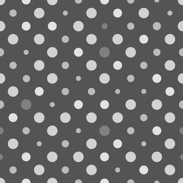 Grijze polka dots — Stockvector