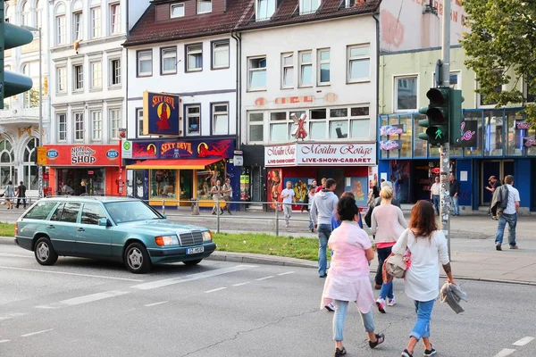 Hamburgo Reeperbahn — Fotografia de Stock