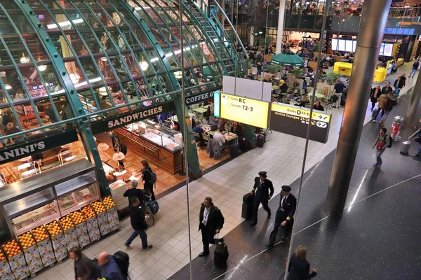 Letiště Schiphol v Amsterdamu — Stock fotografie