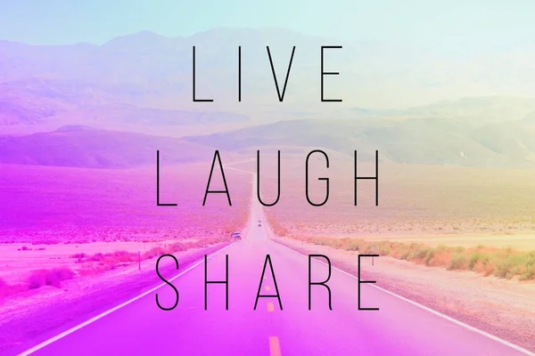 Live Laugh share — Stockfoto