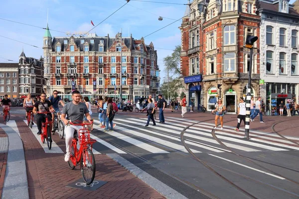 Amsterdam radfahrer — Stockfoto