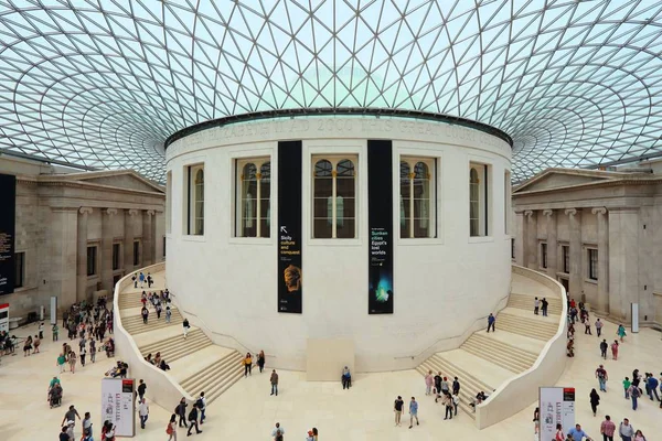 Odwiedzający Muzeum Brytyjskie — Zdjęcie stockowe