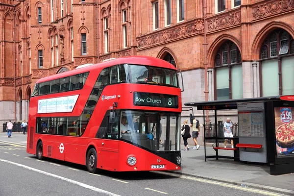 Londra şehir otobüs — Stok fotoğraf