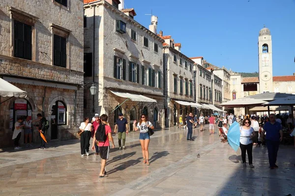 Rua comercial Dubrovnik — Fotografia de Stock