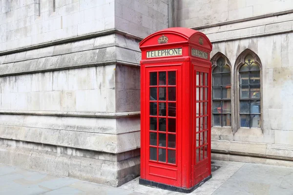 London telefonfülkében — Stock Fotó