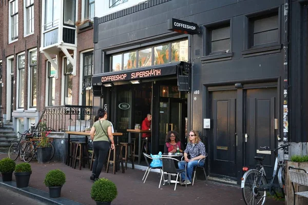 Амстердам Коффишоп — стоковое фото