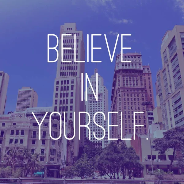 Cree en ti mismo — Foto de Stock
