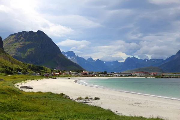 Praia norway — Fotografia de Stock