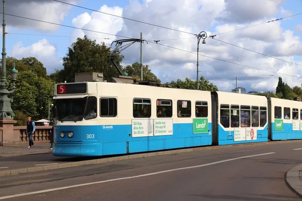 Tramvajová doprava v Goteborgu — Stock fotografie