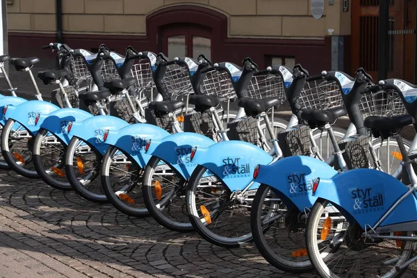 Partilha de bicicletas em Gotemburgo — Fotografia de Stock