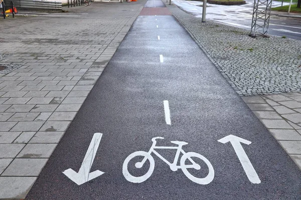 スウェーデンの自転車道 — ストック写真
