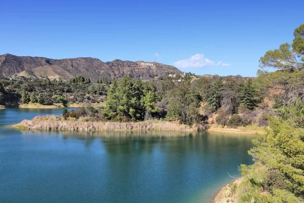 Hollywood Reservoir landskap — Stockfoto