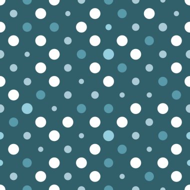 Blue white polka dots clipart