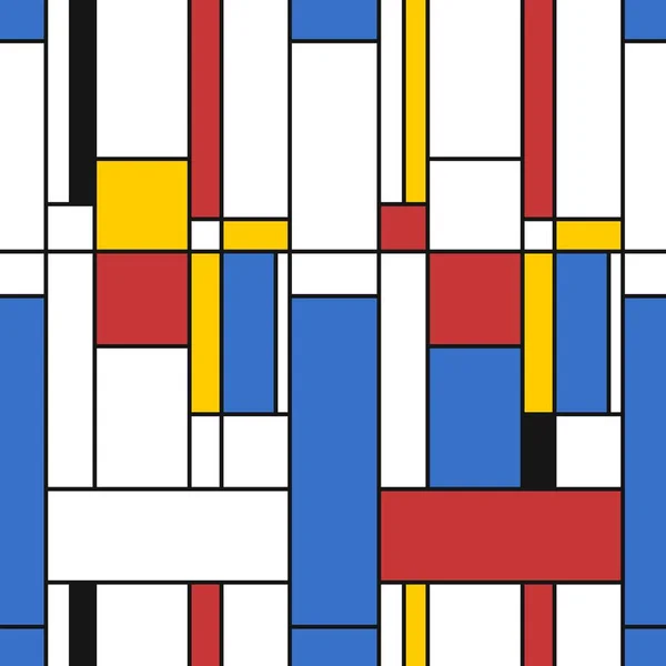 Mondrian stílus textúra — Stock Vector