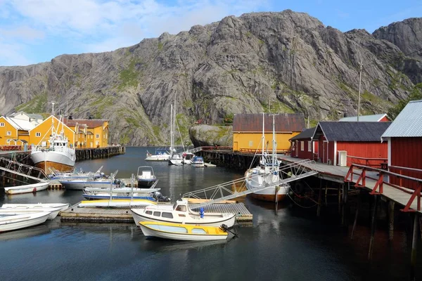 Norvegia villaggio di pescatori — Foto Stock