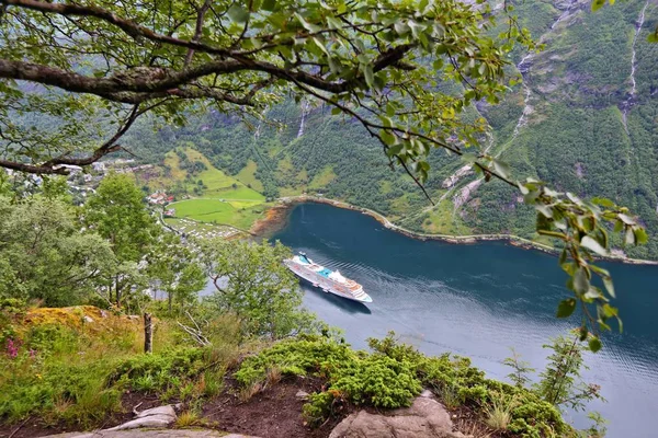 Norvegia Fiordo GEIRANGER — Foto Stock