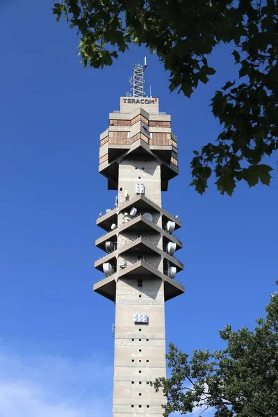 Torre de televisão de Estocolmo — Fotografia de Stock