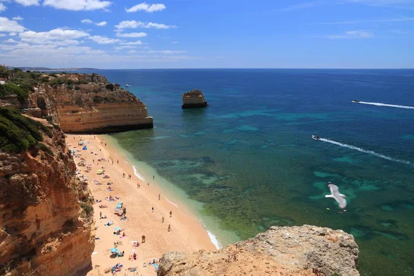 Παραλία Marinha, Πορτογαλία — Φωτογραφία Αρχείου