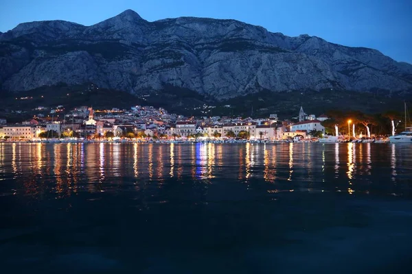 Makarska natt — Stockfoto