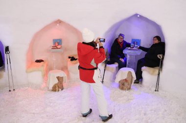 Avusturya'da Igloo bar