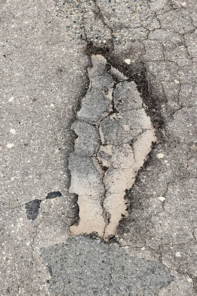 Road surface pothole — Stock Photo, Image