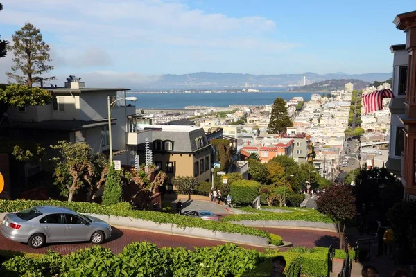 Sf Lombard Street — Foto de Stock