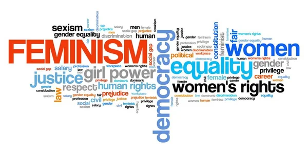 Feminism word cloud — Stockfoto