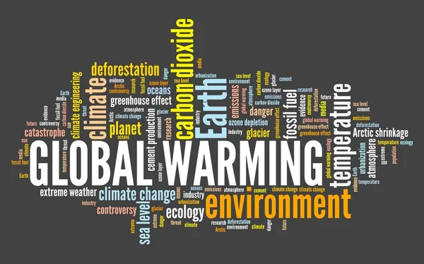 Global warming word cloud — Stock Photo, Image