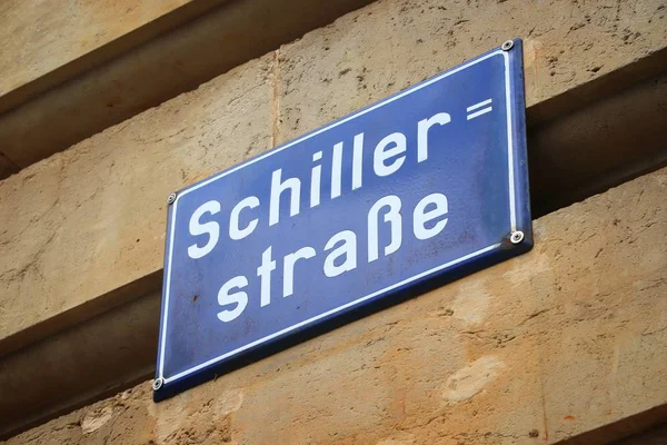 Lipsk Schiller Strasse — Zdjęcie stockowe