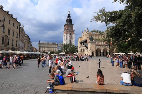 Krakow main square — Stock Photo, Image