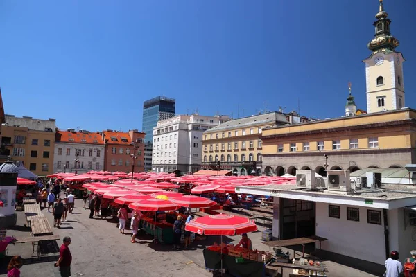 Markt van Zagreb Dolac — Stockfoto