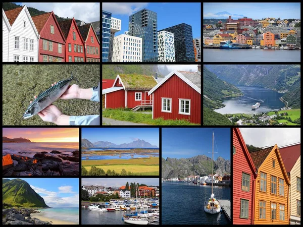 Tarjeta postal de Noruega —  Fotos de Stock
