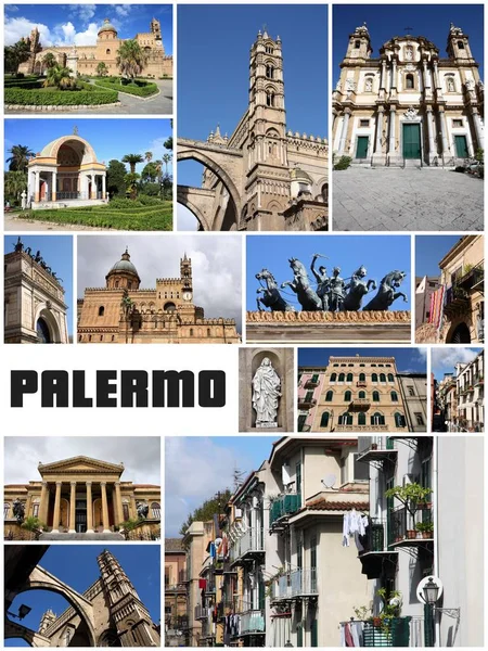 Palermo conjunto de fotos — Foto de Stock