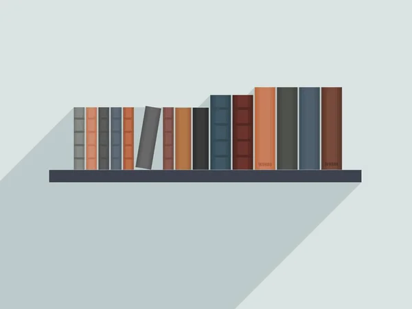 Bücherregal-Illustration — Stockvektor