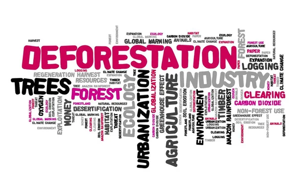 Deforestation sign — Stock Photo, Image