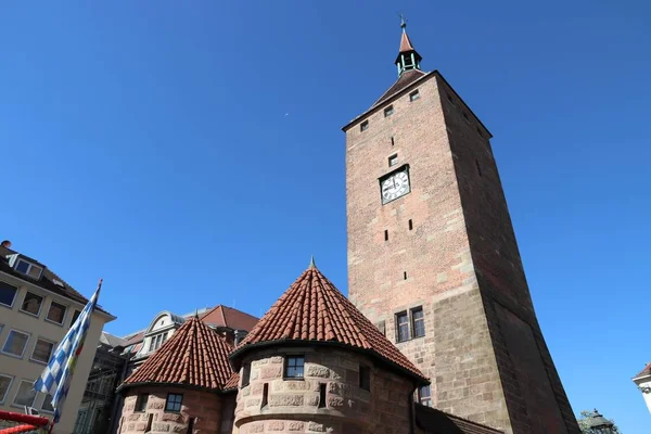 Średniowieczna Norymberga, Niemcy — Zdjęcie stockowe