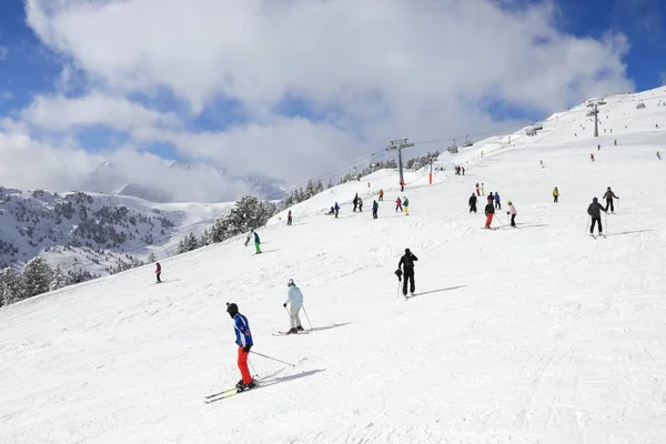 Mayrhofen skiing — Stock Photo, Image