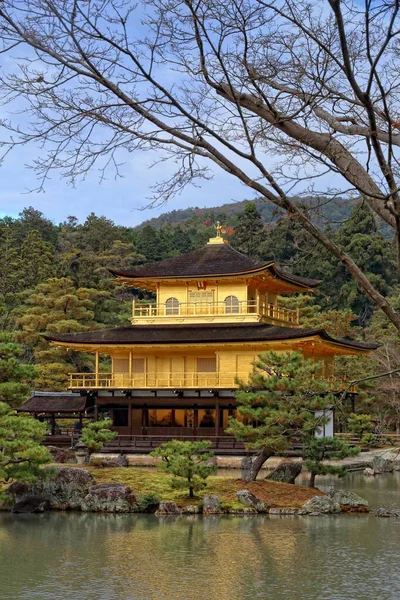 Chrám Kinkakuji, Kjóto — Stock fotografie