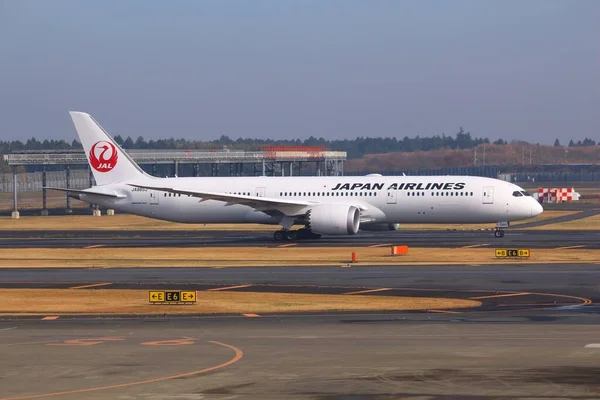 Dreamliner der japanischen Fluglinie — Stockfoto