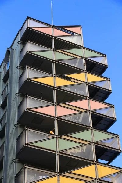 Osaka Japão Novembro 2016 Edifício Apartamentos Genéricos Bairro Residencial Osaka — Fotografia de Stock