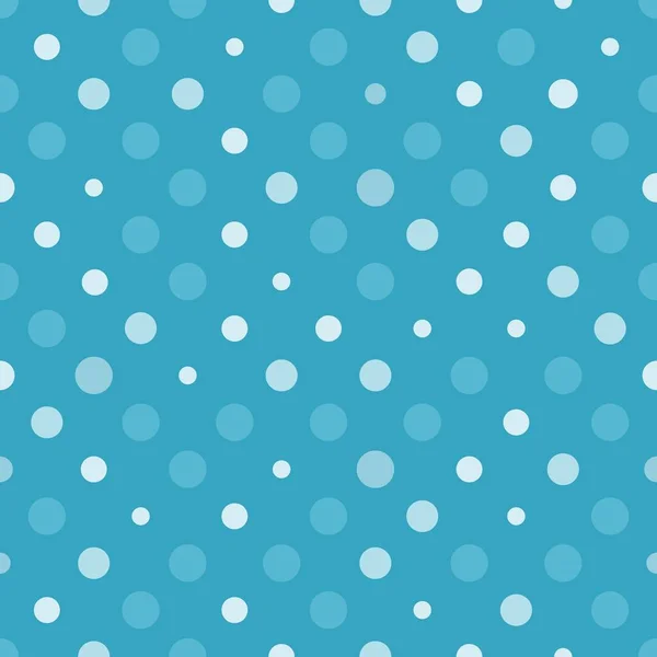 Polka Dots Textura Padrão Azul Estilo Moda Clássico Fundo Sem — Vetor de Stock