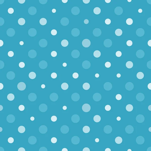 Textura Lunares Patrón Azul Estilo Moda Clásico Fondo Sin Costuras — Vector de stock