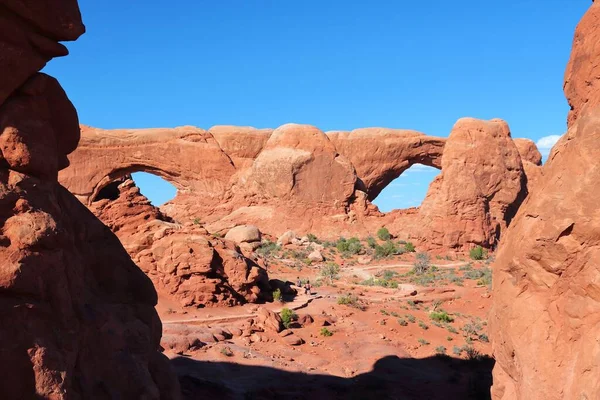 Natürliche Landschaft Utah Usa Die Fenster Arches Nationalpark Amerikanische Landschaft — Stockfoto