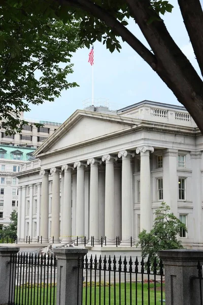 Budova Ministerstva Financí Usa Washington Hlavní Město Spojených Států — Stock fotografie