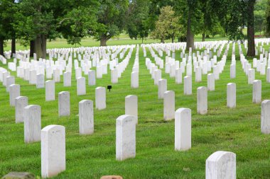 WASHINGTON DC, ABD - 13 Haziran 2013 Arlington Ulusal Mezarlığı, Washington. Arlington Ulusal Mezarlığı 1864 yılında kuruldu ve 400.000 'den fazla mezarı var..