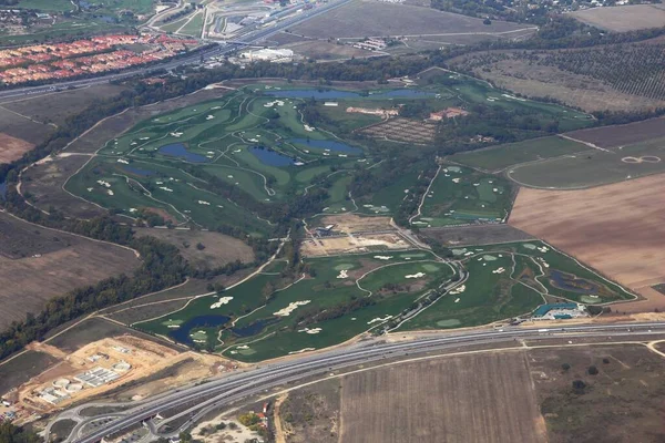 Campo Golf Vicino Madrid Spagna Autostrada 111 Nella Parte Inferiore — Foto Stock