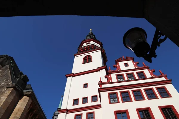 Chemnitz Şehri Almanya Saksonya Eyaleti Neumarkt Meydanı Tarihi Eski Belediye — Stok fotoğraf